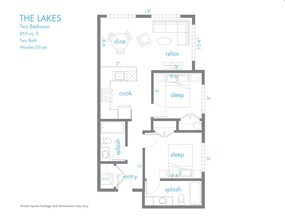 The Lakes 317 floor plan